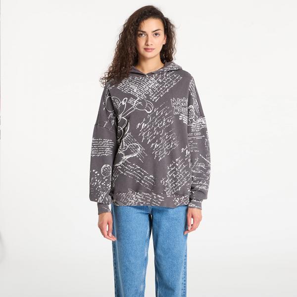 Mikina Desigual Letters Mickey Hoodie Black L