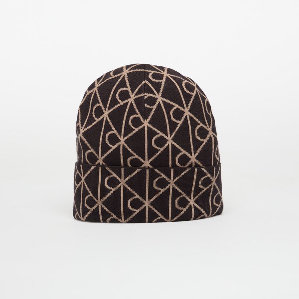 Čepice Calvin Klein Emblem Aop Jcq Fine Hat Black Universal