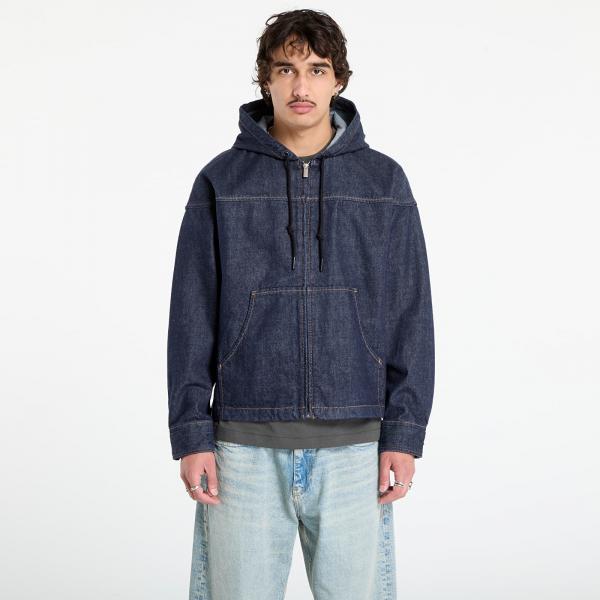 Bunda Calvin Klein Jeans Denim Zip Front Hood Jacket Blue S