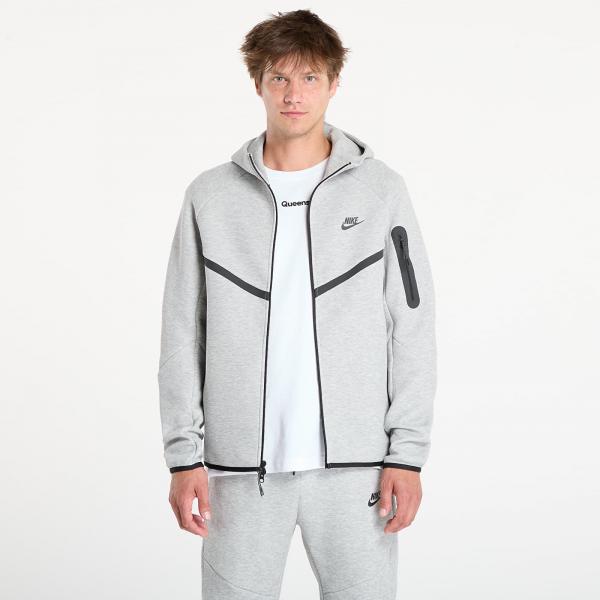 Mikina Nike Tech Men's Fleece Windrunner Full-Zip Jacket Dk Grey Heather/ Black XS