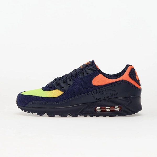 Tenisky Nike Air Max 90 Lemon Venom/ Blackened Blue-Hyper Crimson-Laser Orange EUR 39