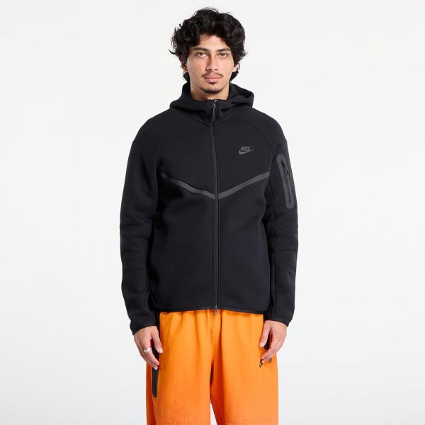 Mikina Nike Tech Men's Fleece Windrunner Full-Zip Jacket Black/ Black XL