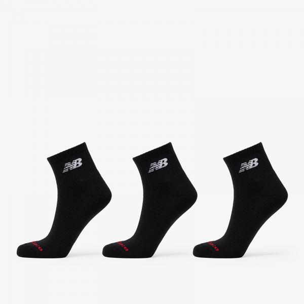 Ponožky New Balance Everyday Ankle Socks 3-Pack Black M