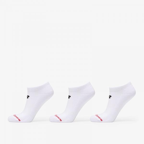 Ponožky New Balance Everyday No Show Socks 3-Pack White M