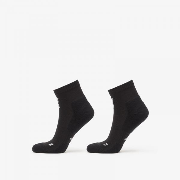 Ponožky On Core Run Sock Mid 2-Pack Black XS