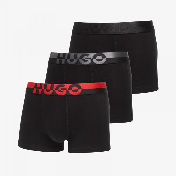 Boxerky Hugo Boss Trunk 3-Pack Split Logo Multicolor XL
