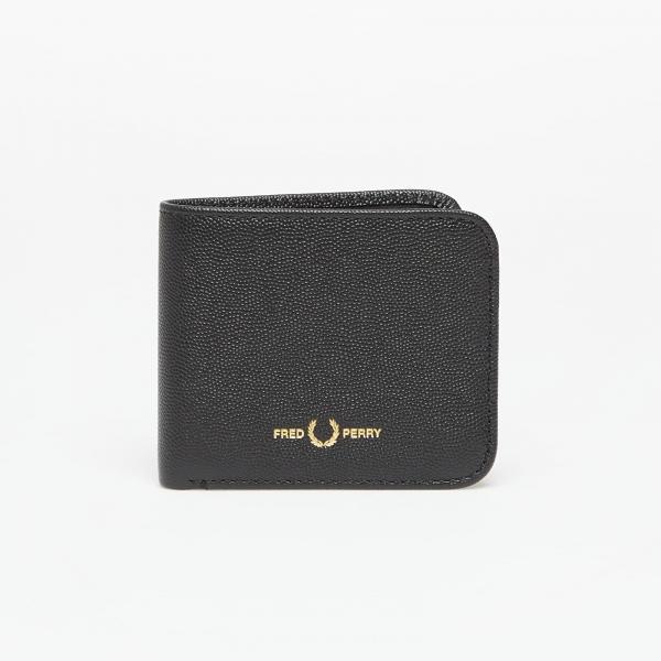 Peněženka FRED PERRY Scotchgrain Leather Bwallet Black Universal