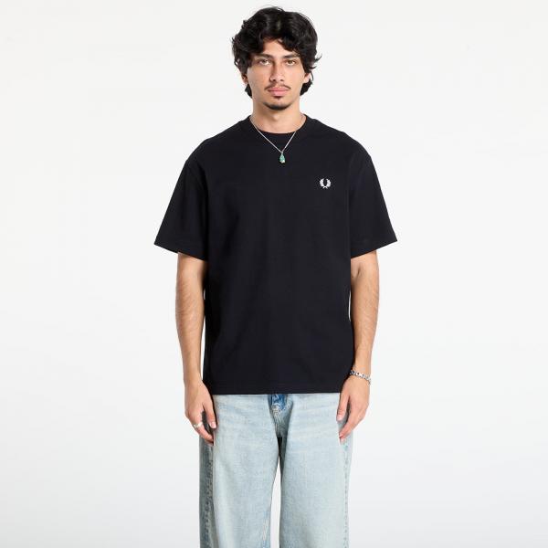 Tričko FRED PERRY Relaxed T-Shirt Black S