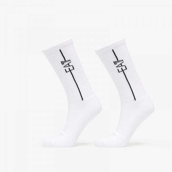 Ponožky EA7 Emporio Armani Unisex Train Socks 2-Pack White/ White S/M