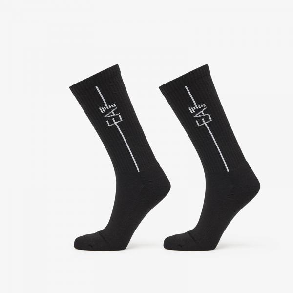 Ponožky EA7 Emporio Armani Unisex Train Socks 2-Pack Black/ Black L/XL