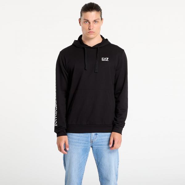 Mikina EA7 Emporio Armani Train Logo Series M Hoodie Rn Black/White L