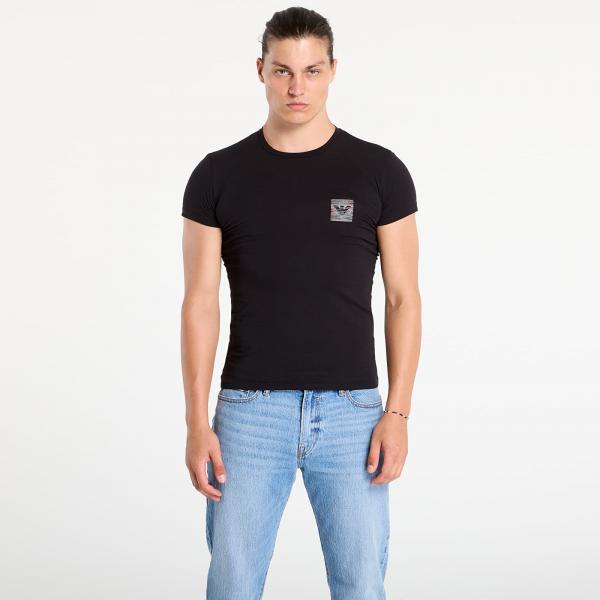 Tričko EA7 Emporio Armani S/Sleeve Crew Neck T-Shirt Black Beauty L