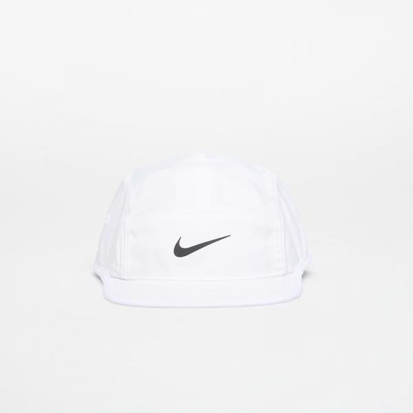Kšiltovka Nike Dri-FIT Fly Unstructured Swoosh Cap White/ Anthracite/ Black S/M