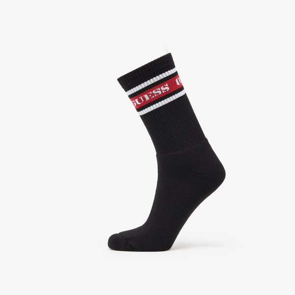 Ponožky Guess Originals Stripe Loguess Socks Black Universal