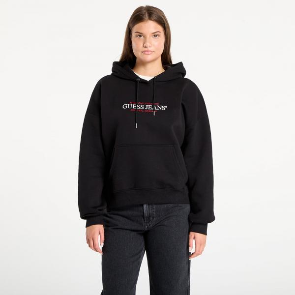 Mikina Guess Jeans Hood Os American Black L