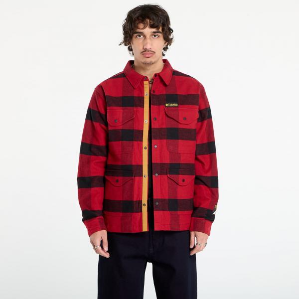 Bunda Columbia High Cascades™ Shirt Jacket Red Dahlia Tims Buffalo Plaid L