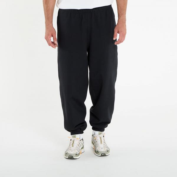 Tepláky Nike Solo Swoosh Men's Cuffed Fleece Pants Black/ Black/ White XS