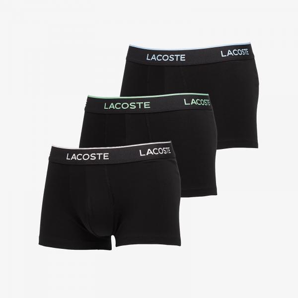 Boxerky LACOSTE Trunks Underwear Black/ Flamingo-Overview-Liamone XL