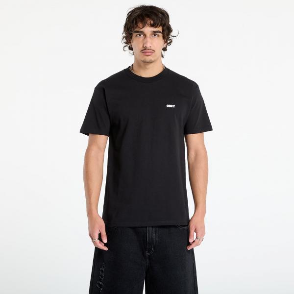 Tričko OBEY Art Studio Flowers Tee Black S