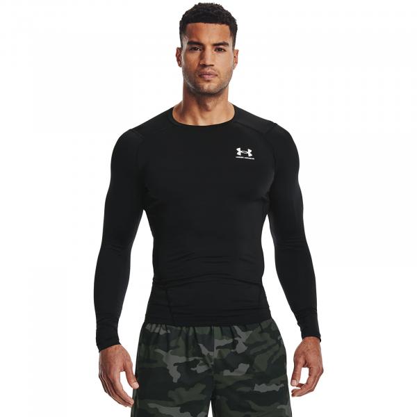 Mikina Under Armour HG Armour Comp LS Black/ White S