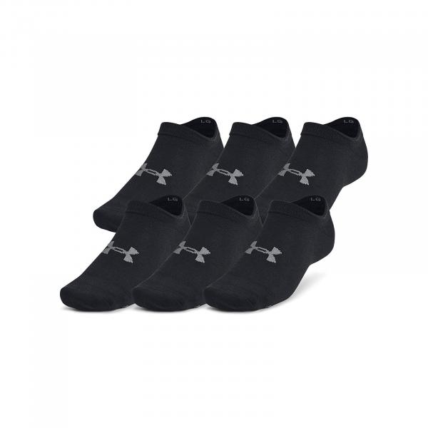 Ponožky Under Armour Essential No Show 6-Pack Black M
