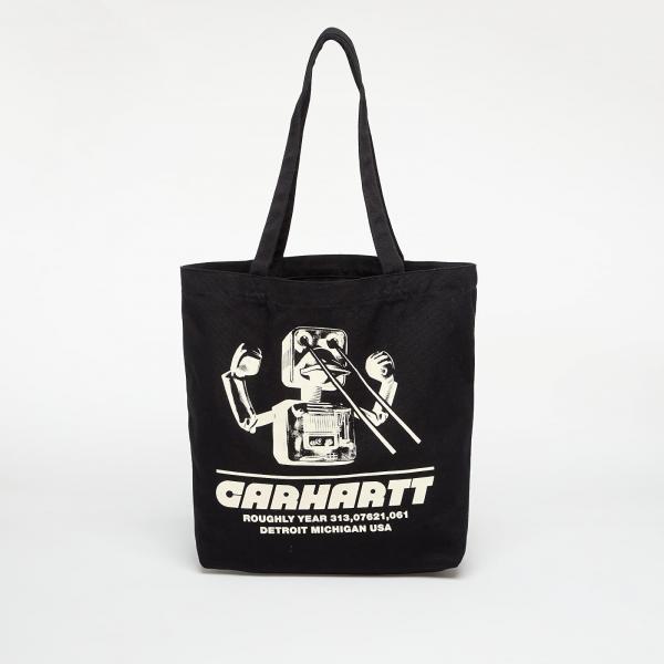 Taška Carhartt WIP Canvas Graphic Tote Wiptopia Print/ Black Universal
