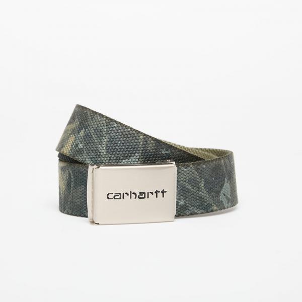 Pásek Carhartt WIP Clip Belt Chrome Camo Combi/ Green Universal