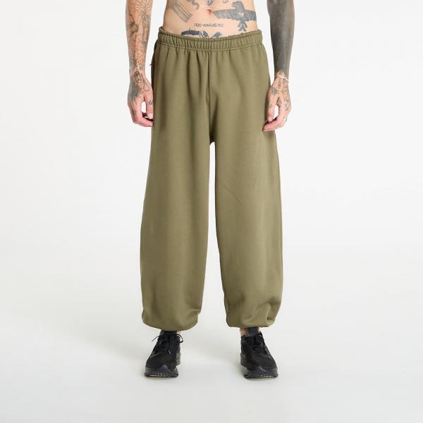 Tepláky Nike Solo Swoosh Men's Cuffed Fleece Pants Medium Olive/ Medium Olive/ White XL
