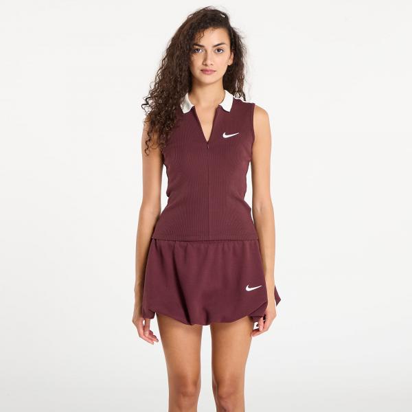 Tílko Nike W Fitted Tank Burgundy Crush/ Sail L