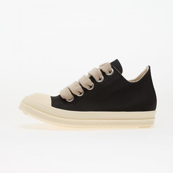 Tenisky Rick Owens DRKSHDW Woven Shoes - Jumbolace Low Sneaks Black/ Milk/ Milk EUR 43