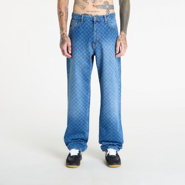 Džíny Daily Paper Amba Monogram Jeans New Mid Blue XS
