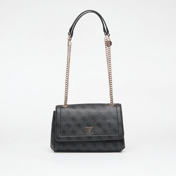 Kabelka GUESS Noelle II Convertible Cross Body Flap Coal Logo Universal