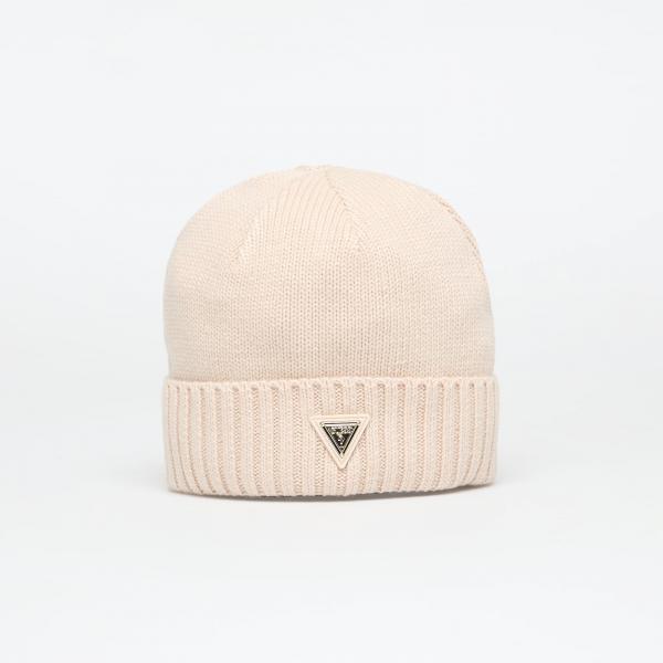 Čepice GUESS Beanie Sweater Beige Universal