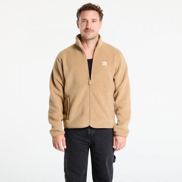 Mikina adidas Trefoil Essentials Teddy Fleece Cardboard L