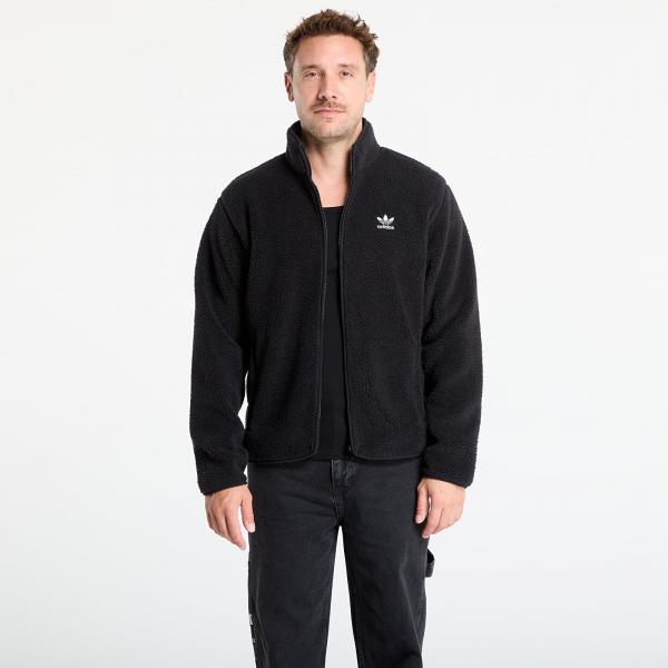 Mikina adidas Trefoil Essentials Teddy Fleece Black L