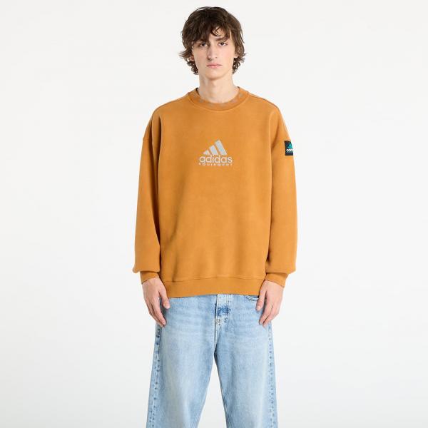Mikina adidas Equipment Reflective Embroidery Crew Craft Ochre/ Lucid Pink M