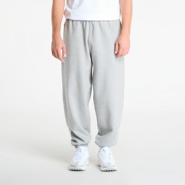 Mikina Nike Solo Swoosh Men's Cuffed Fleece Pants Dk Grey Heather/ Lt Smoke Grey/ White M