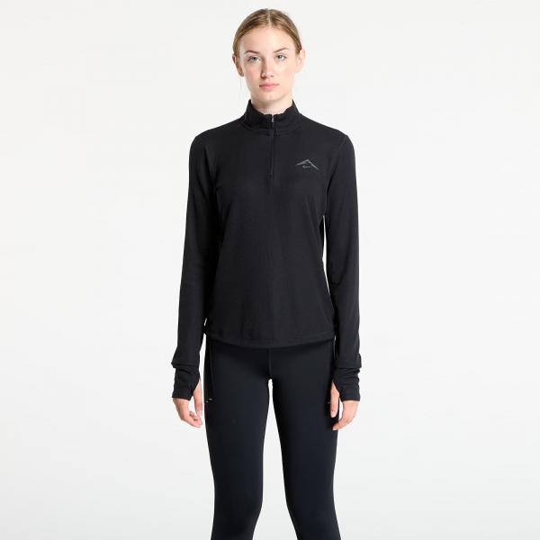 Tričko Nike Trail Women's Dri-FIT 1/4-Zip Running Mid-Layer Top Black/ Black S