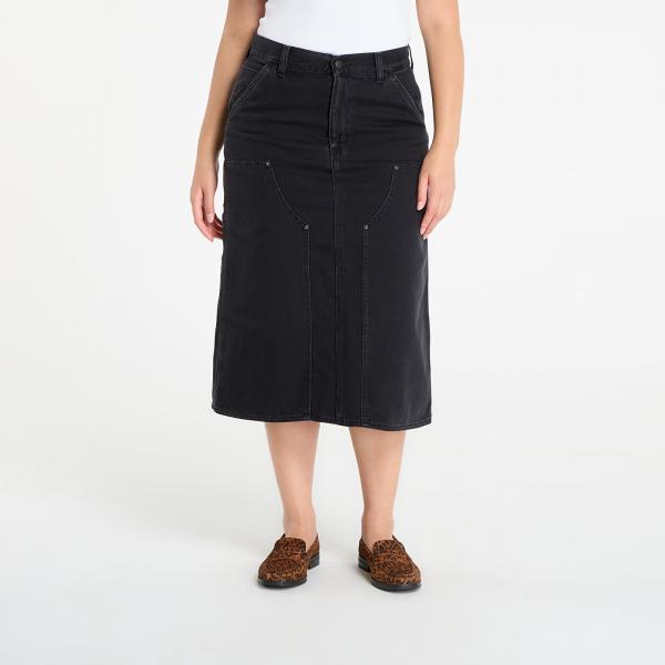 Sukně Carhartt WIP W' Double Knee Skirt Black Stone Washed M