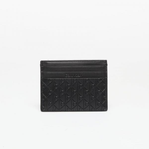 Peněženka Calvin Klein Embossed Emblem Cardholder Black Universal