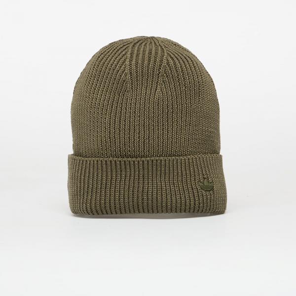 Čepice adidas Everyday Icons Beanie With Tonal Metal Trefoil Olive Strata S