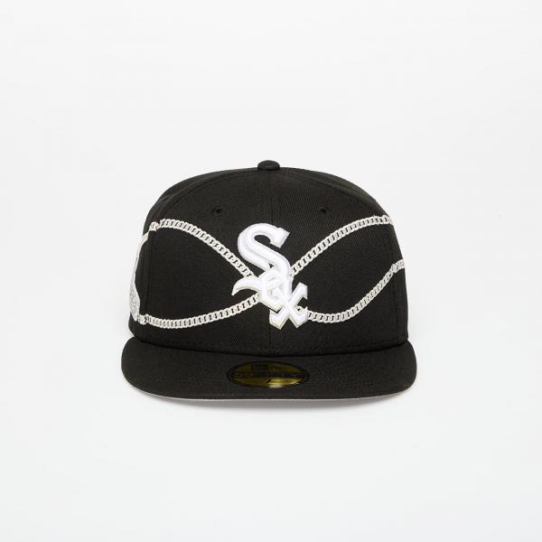 Kšiltovka New Era Chicago White Sox 59FIFTY Chain Wrap Black 7 1/8