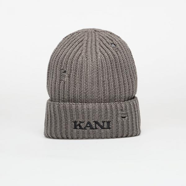 Čepice Karl Kani Retro Distress Beanie Grey Universal