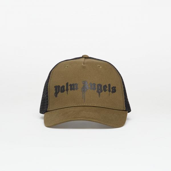 Kšiltovka Palm Angels Spray Logo Trucker Cap Army Green/ Black Universal