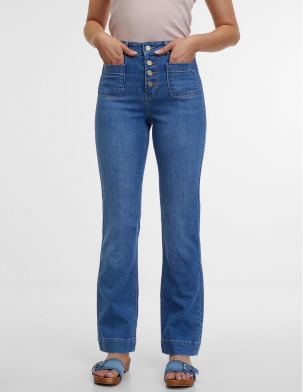 Modré dámské bootcut džíny ORSAY