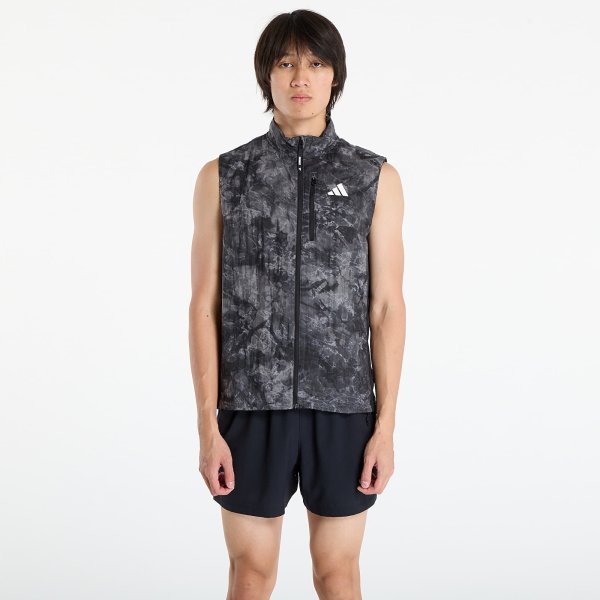 Vesta adidas Own The Run Spray Dye Vest Grey Four S