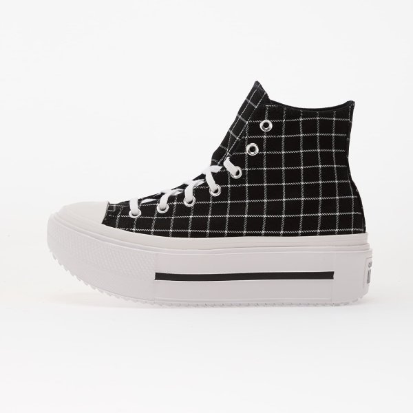 Tenisky Converse Chuck Taylor All Star Lift Double Stack Platform Plaid Hi Black/ White/ Black EUR 37