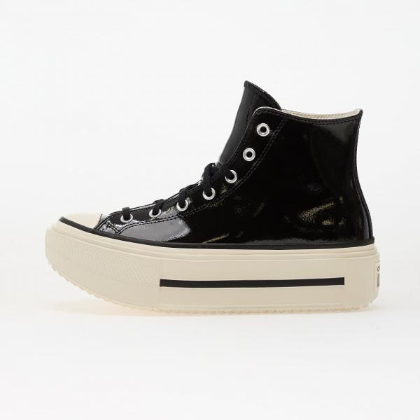 Tenisky Converse Chuck Taylor All Star Lift Double Stack Platform Patent Leather Hi Black/ Egret/ Black EUR 37.5