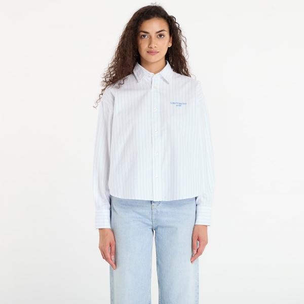 Košile Carhartt WIP W' L/S Cassel Shirt Cassel Stripe/ White/ Bleach S