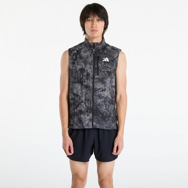 Vesta adidas Own The Run Spray Dye Vest Grey Four S